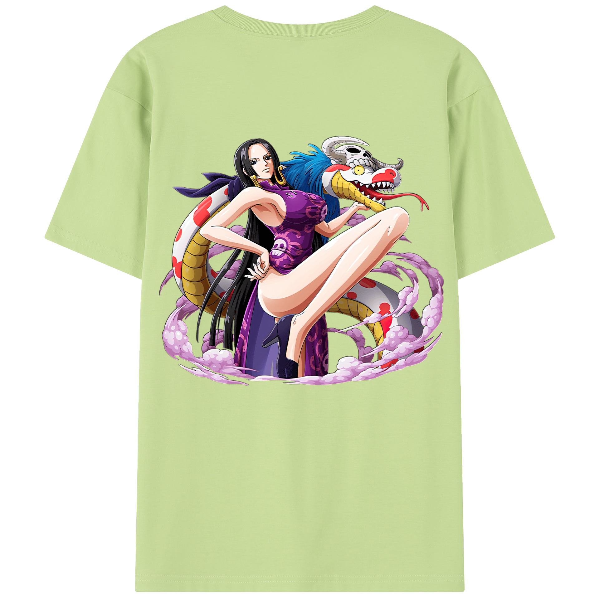 ワンピース ボア・ハンコック ONE PIECE Boa·Hancock 綿100％半袖Tシャツ（背面プリント）
